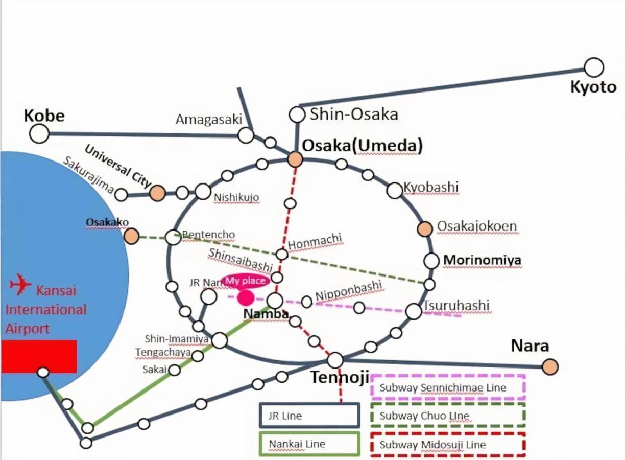 Suiteroom Hana Ōsaka Eksteriør bilde